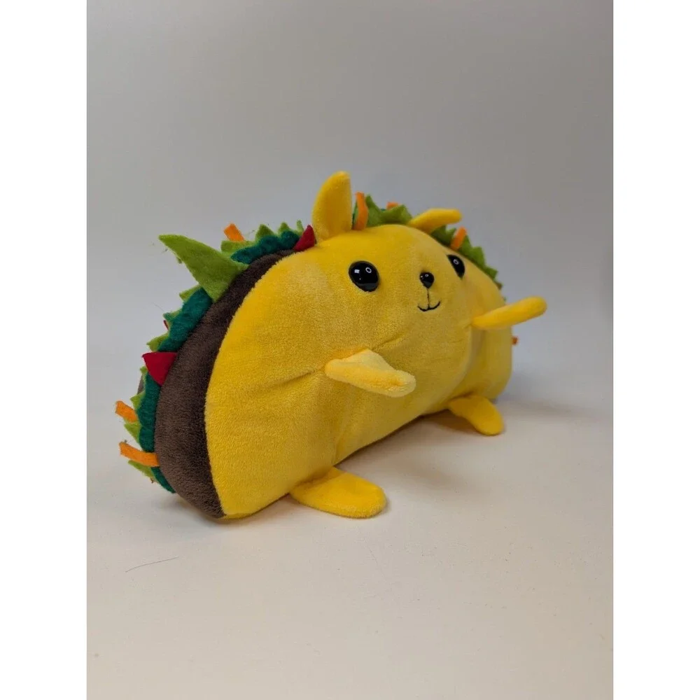Exploding Kittens Tacocat Plush 10” Taco Cat Stuffed Animal Yellow 2018